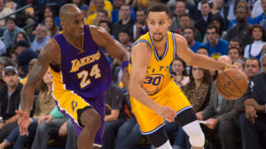 Read more about the article Young recalls Steph’s epic shimmy on Kobe in Warriors-Lakers