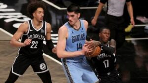 Read more about the article Dennis Schroder, Cam Johnson each score 20 as Nets beat Grizzlies, 106-104