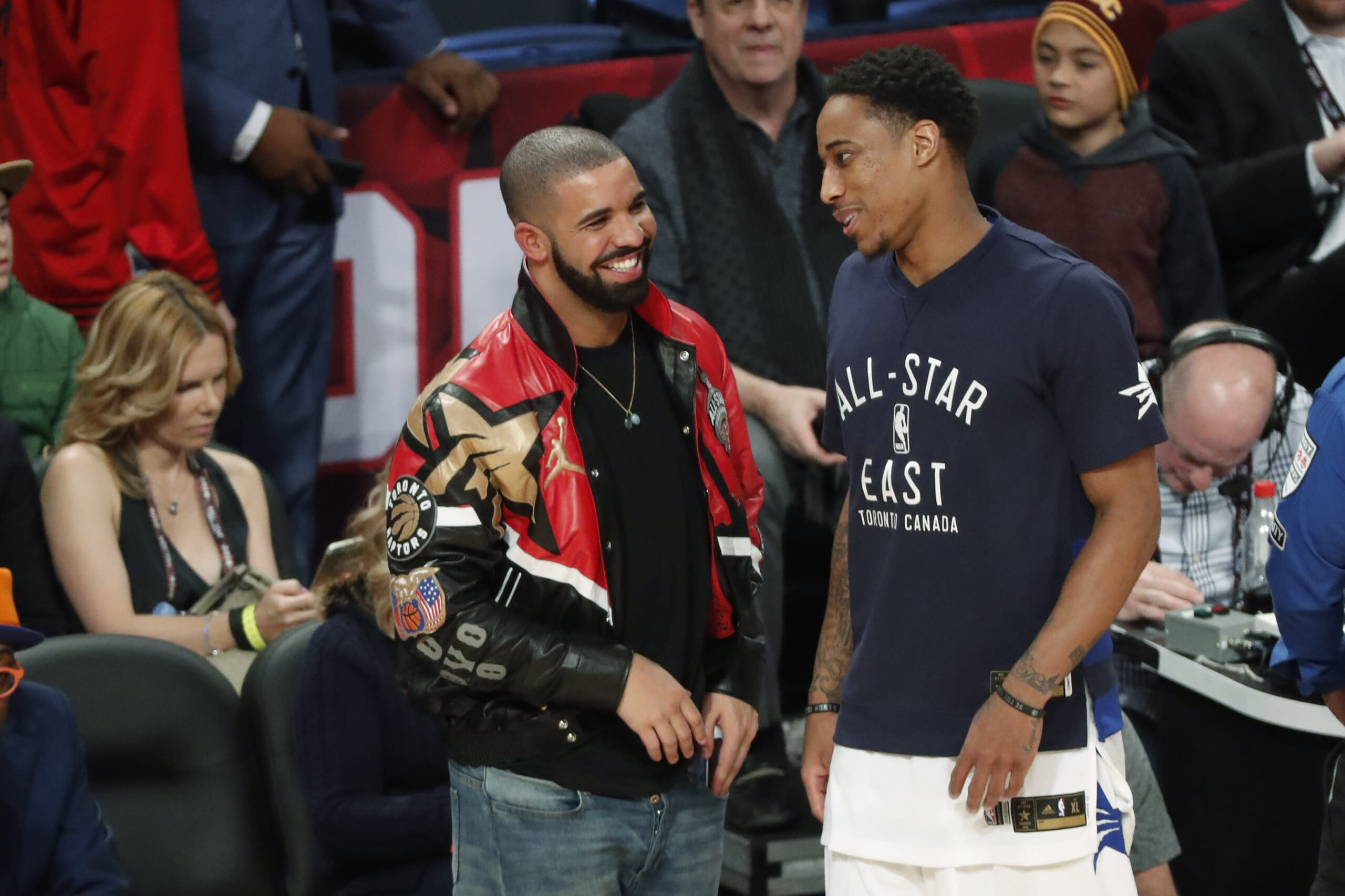 You are currently viewing DeMar DeRozan laughs off swipe from Drake, who apparently hasn’t forgiven ‘Not Like Us’ appearance