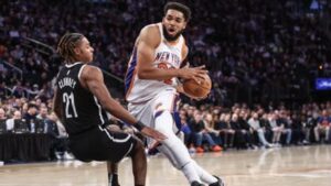 Read more about the article Knicks’ ball movement, led by Karl-Anthony Towns, reaches new level in win over Nets