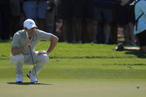 Read more about the article McIlroy tied for lead with Hojgaard and Rozner after 3rd round in Dubai as hot-headed Hatton fades