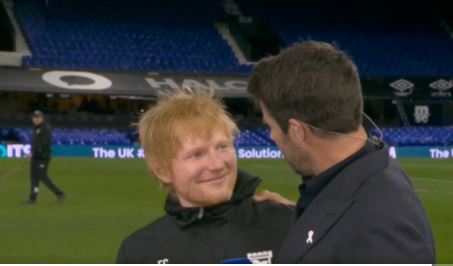 You are currently viewing Ruben Amorim plays down awkward Ed Sheeran moment and insists a ‘real star’ was already there