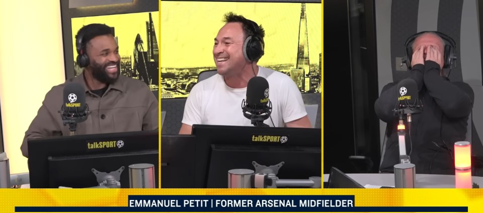 Read more about the article Arsenal legend Emmanuel Petit can’t stop laughing at embarrassing Tottenham story