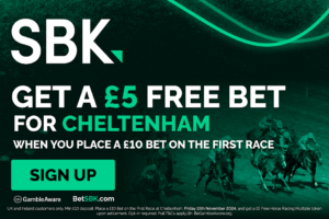 Read more about the article Cheltenham November Meeting: Bet £10 get £5 free multiple on SBK