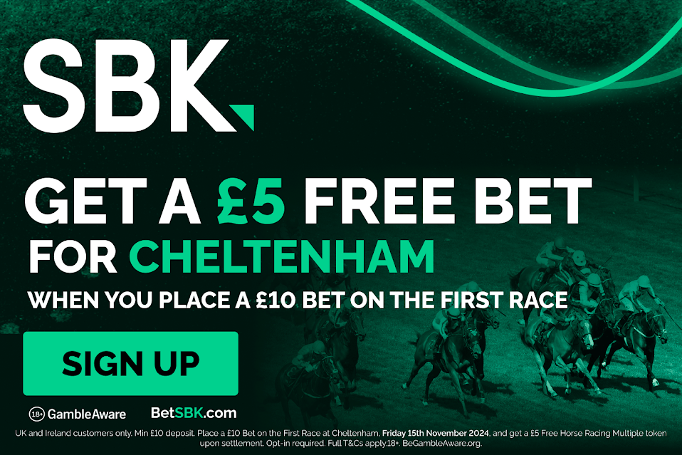 You are currently viewing Cheltenham November Meeting: Bet £10 get £5 free multiple on SBK