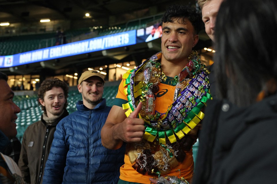 Read more about the article Australia star had never played professional rugby union before man-of-the-match display against England