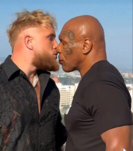 Read more about the article ‘Most bizarre thing of all-time’ – Jake Paul leaves fans stunned as he posts AI video of him kissing Mike Tyson ahead of fight