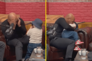 Read more about the article ‘That’s how I am with children’ – Mike Tyson explains viral encounter with Hasbulla which saw social media star throw punches at him