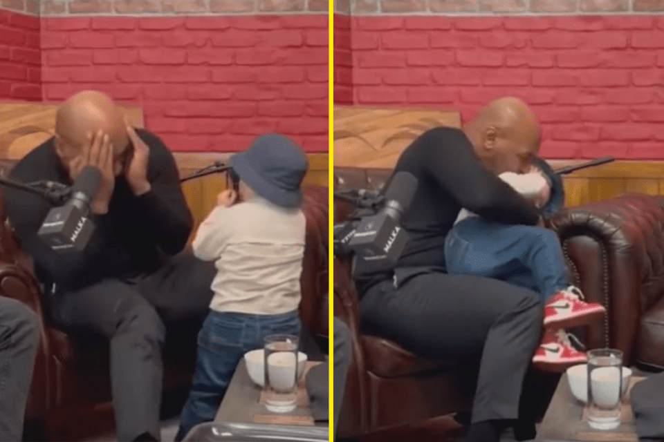 You are currently viewing ‘That’s how I am with children’ – Mike Tyson explains viral encounter with Hasbulla which saw social media star throw punches at him