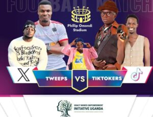 Read more about the article Social media gurus on Twitter, Tiktokers in explosive football duel, Gracy Minds Empowerment Initiative Uganda offers boost