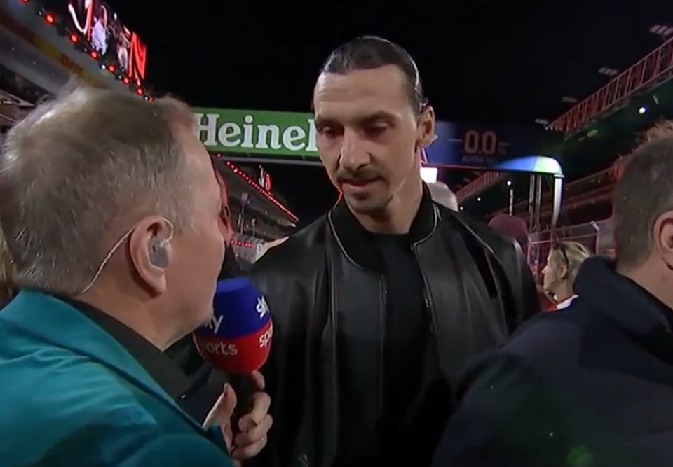 Read more about the article Zlatan Ibrahimovic corrects Martin Brundle and awkward Shaquille O’Neal snub – the first ever Las Vegas Grand Prix grid walk