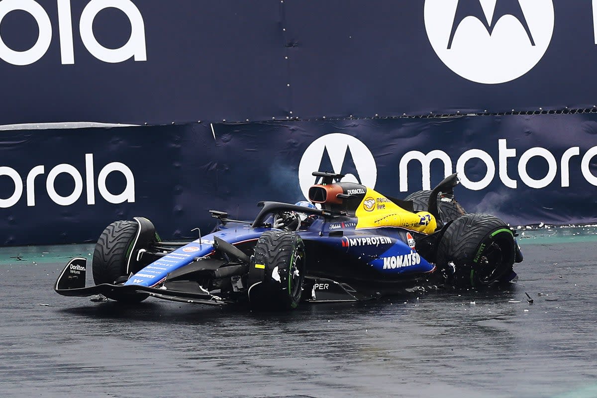 You are currently viewing Alex Albon withdrawn from Brazil GP after massive crash in qualifying