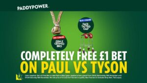 Read more about the article Jake Paul v Mike Tyson betting offer: Get a COMPLETELY FREE £1 bet with Paddy Power