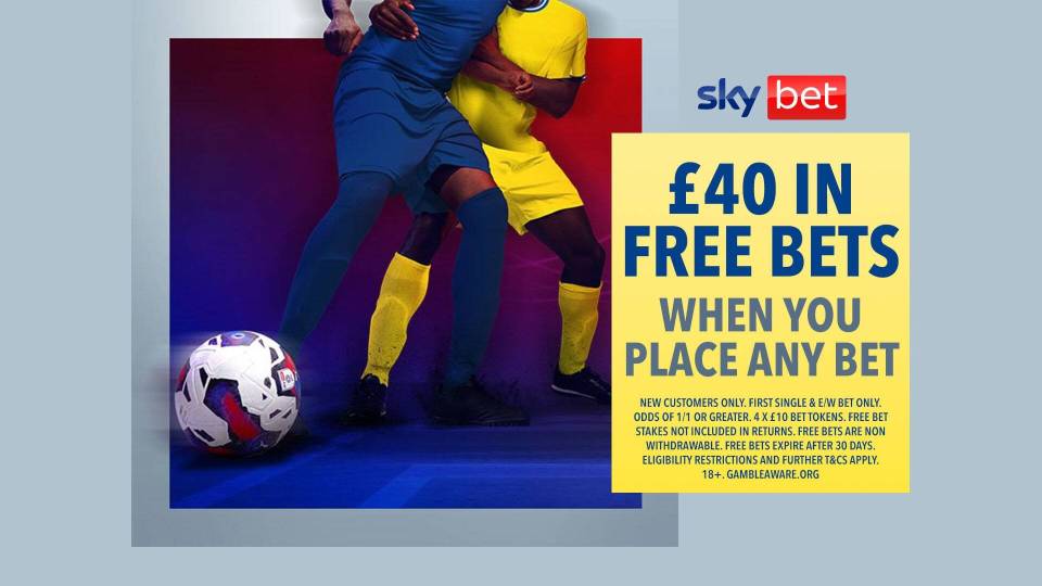 Read more about the article Aston Villa v Crystal Palace odds boosts: Get £40 in free bets with Sky Bet