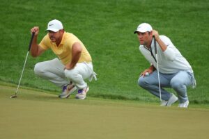 Read more about the article The winner of the Rory McIlroy-Scottie Scheffler vs. Bryson DeChambeau-Brooks Koepka Match will get crypto, not cash