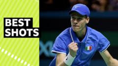 Read more about the article ‘Brilliant’ Sinner seals Davis Cup title for Italy