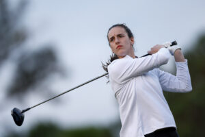 Read more about the article Caitlin Clark nearly hits a spectator with her tee shot at pro-am