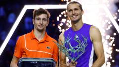 Read more about the article Zverev beats Humbert for first Paris Masters title