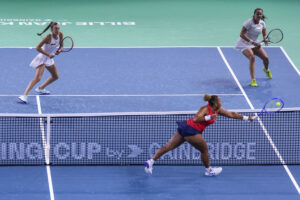 Read more about the article Slovakia beats United States to advance in Billie Jean King Cup Finals and Japan defeats Romania