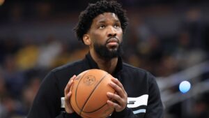 Read more about the article NBA suspends 76ers’ Joel Embiid three games for shoving columnist in locker room confrontation