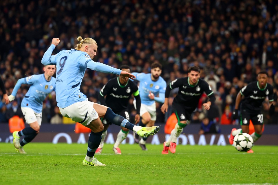 Read more about the article Erling Haaland breaks Manchester United legend’s 20-year record as Man City extend winless run