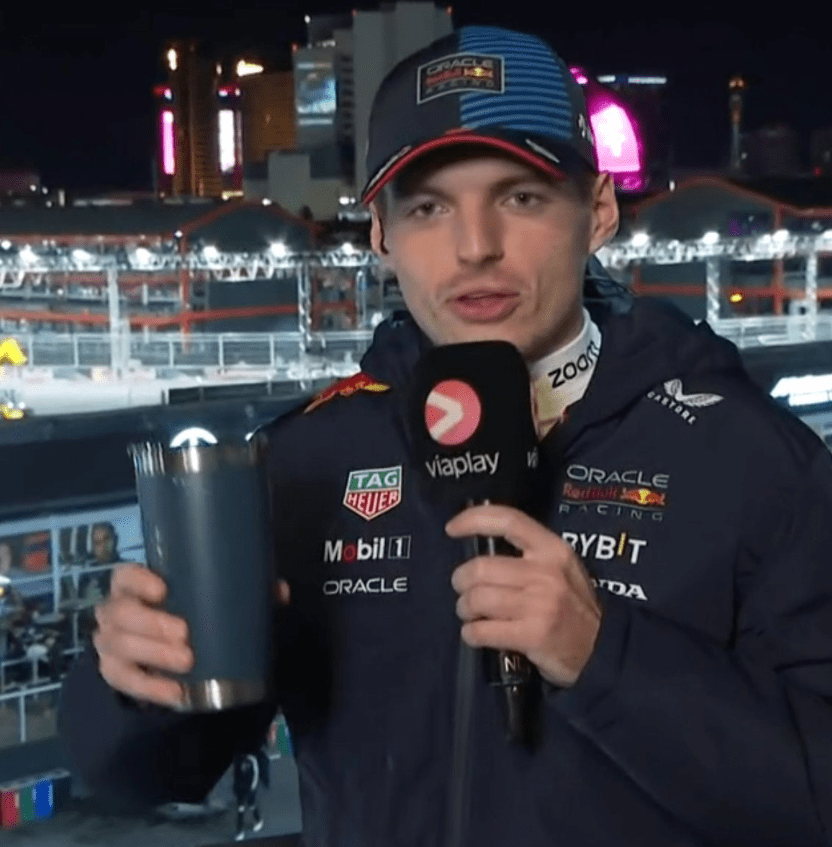 Read more about the article Max Verstappen goes ‘full Michael Schumacher’ with hilarious boozy TV interview