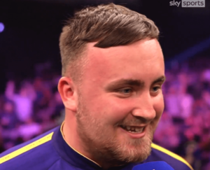 Read more about the article ‘Here to win’ – Luke Littler sends message to rivals after brutal six minute victory in Grand Slam of Darts debut