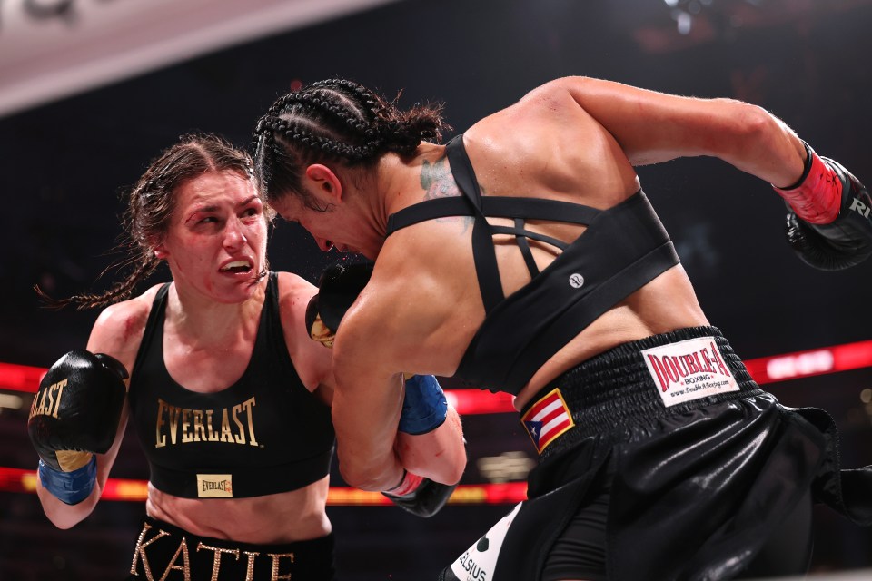 You are currently viewing Katie Taylor’s team in heated confrontation over Eddie Hearn ban as press conference descends into chaos