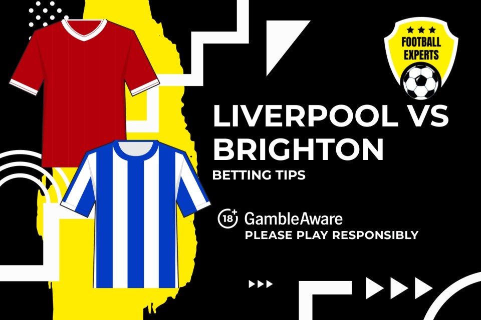 You are currently viewing Liverpool vs Brighton & Hove Albion predictions, odds and betting tips