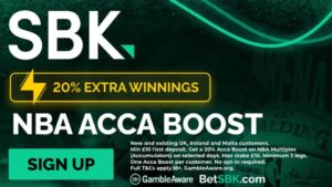 Read more about the article SBK NBA Daily Acca boost: Get a 20% boost on NBA Multiples