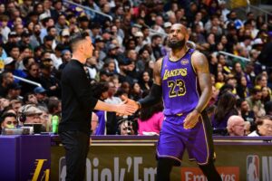 Read more about the article Lakers fans slam JJ Redick for controversial decision to bench star amid concerns LeBron James is ‘showing his age’