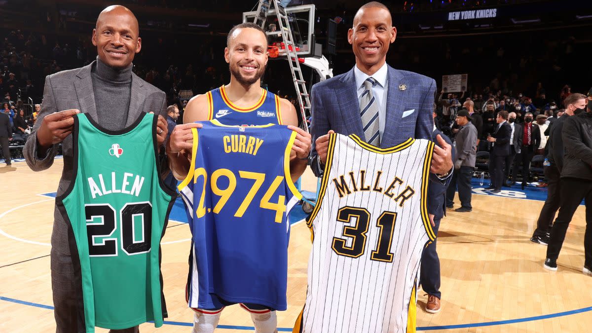 You are currently viewing Steph genuinely stunned where Miller now sits on all-time 3-point list