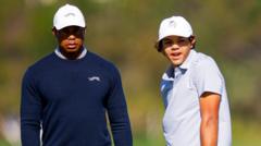 Read more about the article Woods and son Charlie, 15, tied for first in Orlando