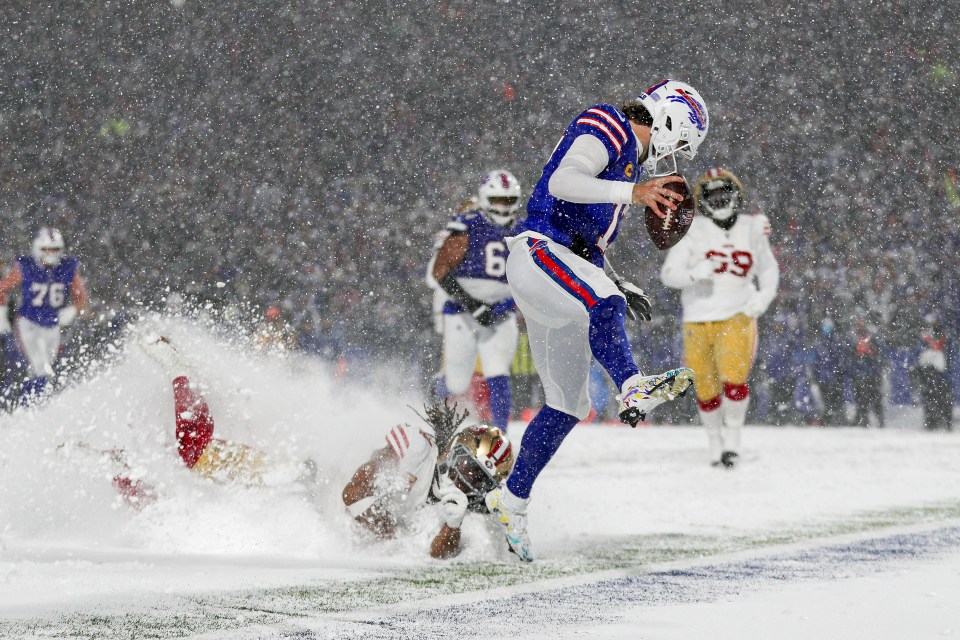 You are currently viewing ‘He got me to do it’ – Josh Allen reveals stunning secret after MVP favorite unleashes ‘snow angel’ and makes NFL history with Bills