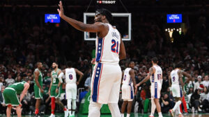 Read more about the article Embiid trolls Celtics after Caleb Martin’s scoring outburst for Sixers