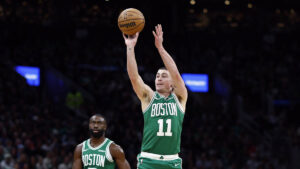 Read more about the article Celtics on pace to set multiple NBA 3-point shooting records