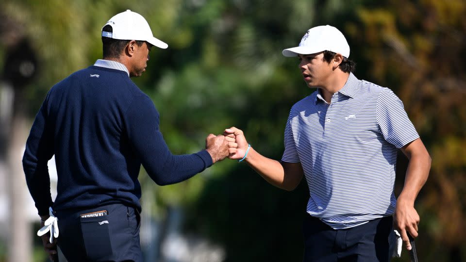 You are currently viewing Tiger Woods and son Charlie shine at PNC Championship in Woods’ return to competition