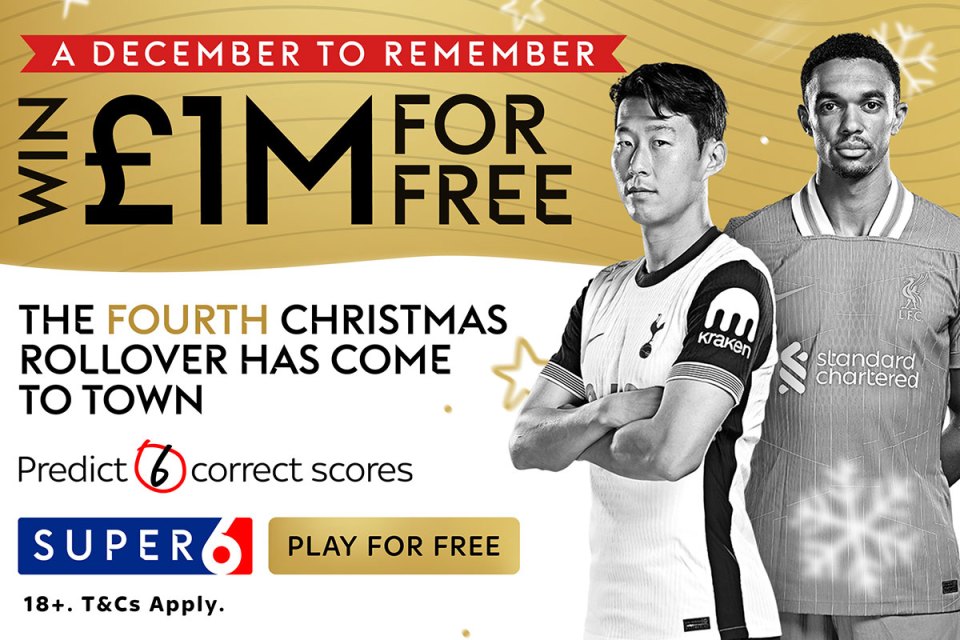 You are currently viewing Super 6: Win £1 MILLION this weekend with free-to-play predictor game