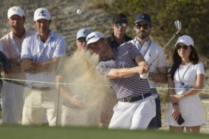 Read more about the article Justin Thomas with big drives and a few big putts takes 1-shot lead over Scheffler in the Bahamas