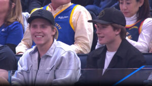 Read more about the article Celebrini, Smith laugh off viral moment during Warriors game