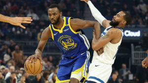 Read more about the article Wiggins rolls right ankle, ruled out of Warriors-Timberwolves game