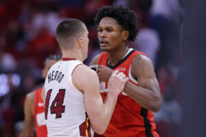 Read more about the article Amen Thompson, Terry Rozier suspended as NBA hands down punishments for Heat-Rockets brawl