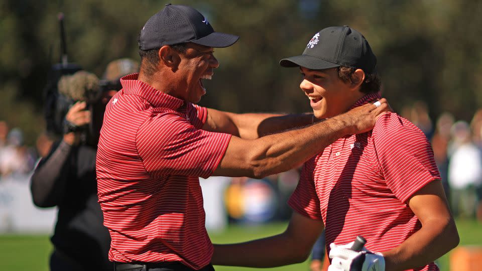 You are currently viewing Charlie Woods hits first-ever hole-in-one playing alongside father Tiger at PNC Championship