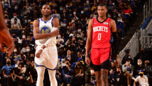 Read more about the article Ex-G League teammates Green, Kuminga highlight Warriors-Rockets game