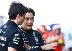 Read more about the article Inside George Russell’s extraordinary 14-minute outburst to reignite Mercedes and Red Bull’s F1 feud