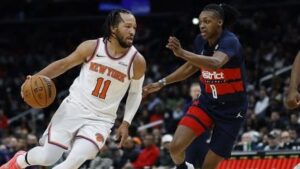 Read more about the article Jalen Brunson drops 55 points in thrilling 136-132 overtime win at Wizards