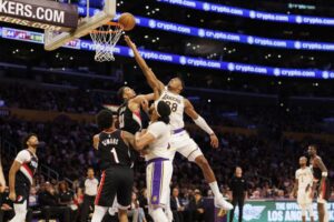 Read more about the article Playing without LeBron James, Lakers have several heroes in win over Portland