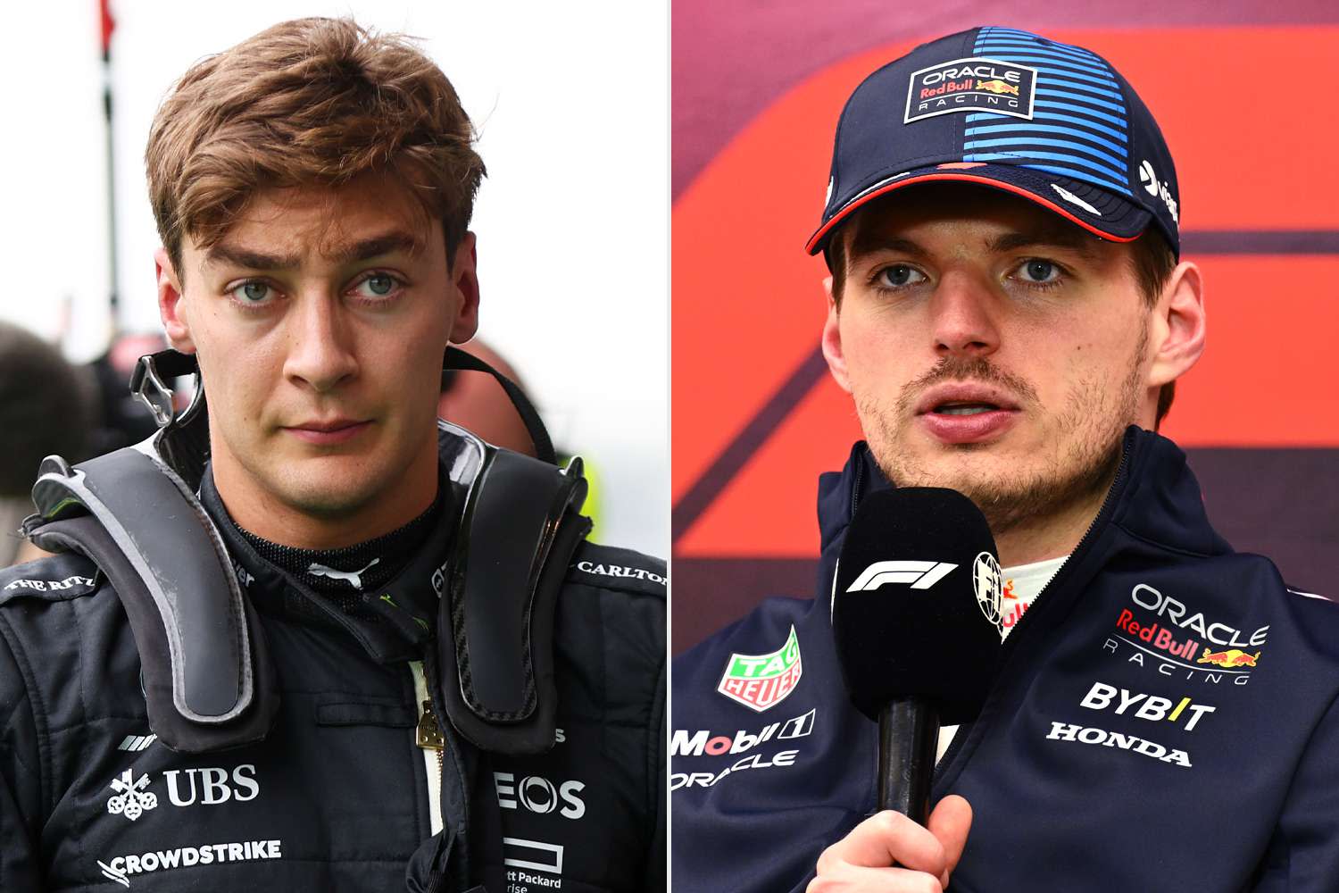 You are currently viewing F1’s George Russell Claims Max Verstappen Threatened to Crash into Him and ‘Put My Head in the Wall’