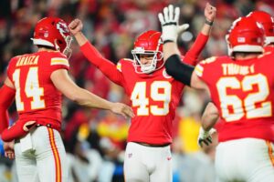 Read more about the article ‘Brutal business’ – Chiefs turn back to Super Bowl hero but decision to release game-winner shows Kansas City’s ruthless side