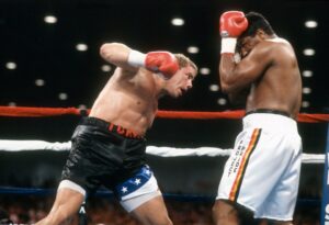 Read more about the article Ray Mercer showed Rocky star Tommy Morrison no mercy with 19 unanswered brutal shots and vicious hook in KO win